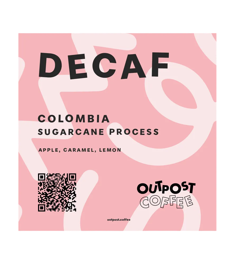 Decaf, Colombia, Washed, Sugarcane Process