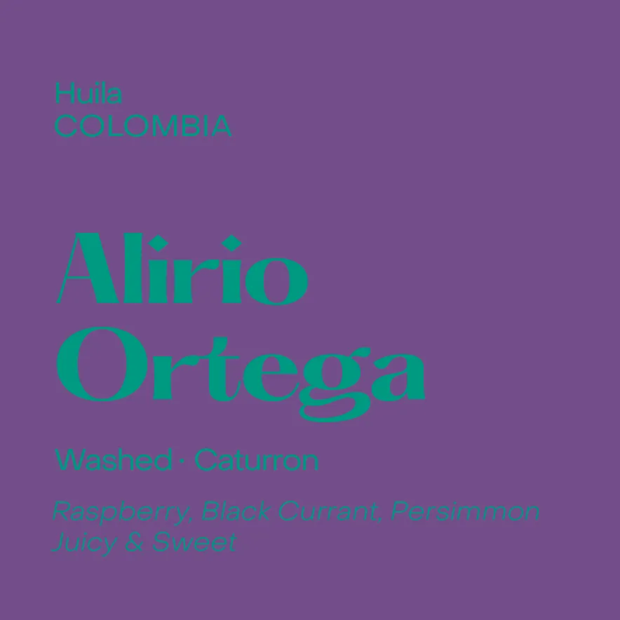 Colombia Alirio Ortega, Washed Caturron