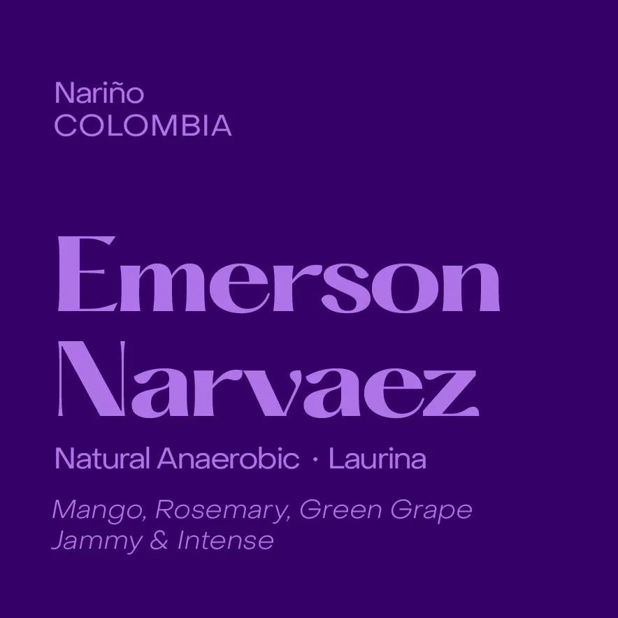 Colombia Emerson Narvaez, Natural Anaerobic Laurina (Low Caffeine)