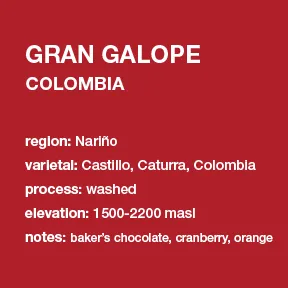 **NEW** COLOMBIA Gran Galope